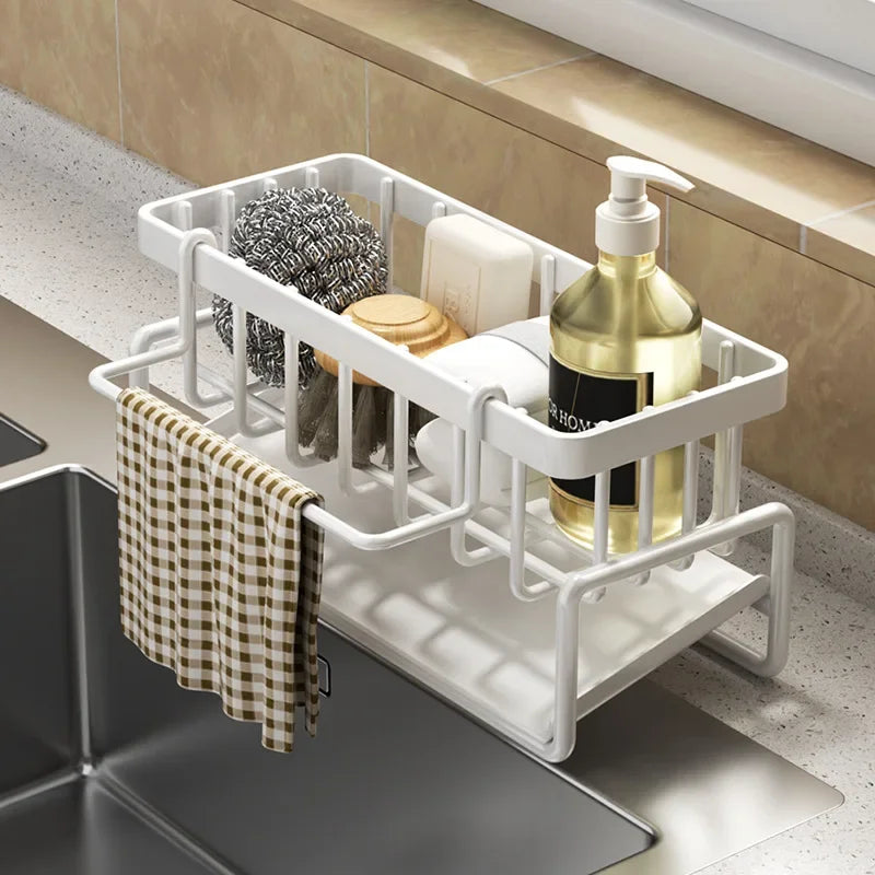 Kitchen Shelf Rag Storage